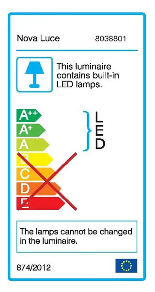 Vonkajšie LED svietidlo Bang A 4.2 nikel – Biela
