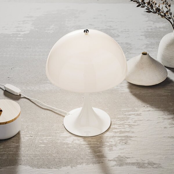 Stolové Lampa Louis Poulsen, Panthella Mini, stmievateľné, Biela, Obývacia izba, Kov, Dizajnový