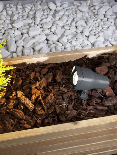 Vonkajšia záhradná lampa Inside 7.5 tmavo sivé – Sivá