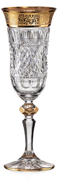 Bohemia Crystal Ručne brúsené poháre na šampanské Felicie Romantic 150ml (set po 2ks)