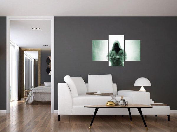 Obraz - Mních v tme (90x60 cm)
