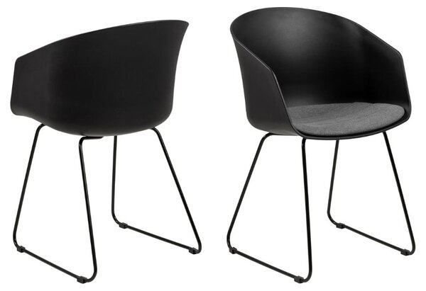 Actona Designová stolička Moon čierna