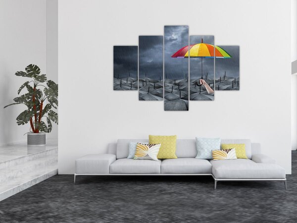 Obraz - Dáždniky (150x105 cm)