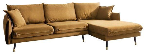 ROHOVÁ SEDAČKA, textil, horčicovožltá MID.YOU - Online Only obývacie izby, Online Only