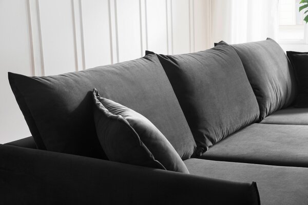 ROHOVÁ SEDAČKA, textil, antracitová MID.YOU - Online Only obývacie izby, Online Only