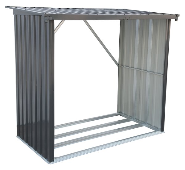 Furnigo Prístrešok na drevo 154x163x89 cm - antracit
