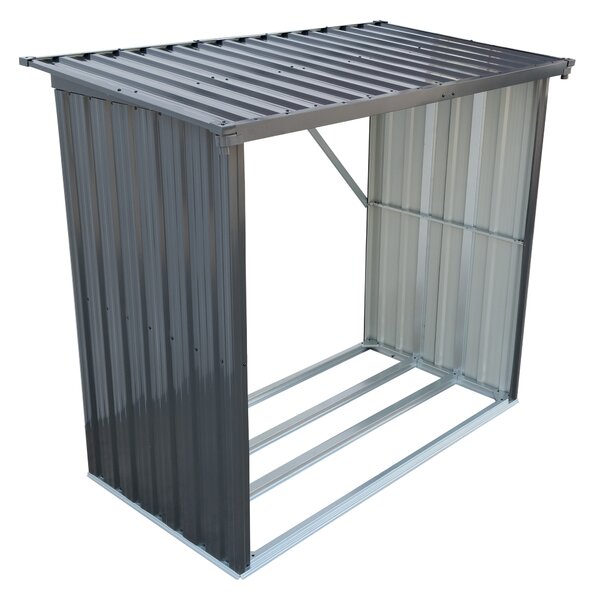Furnigo Prístrešok na drevo 154x163x89 cm - antracit