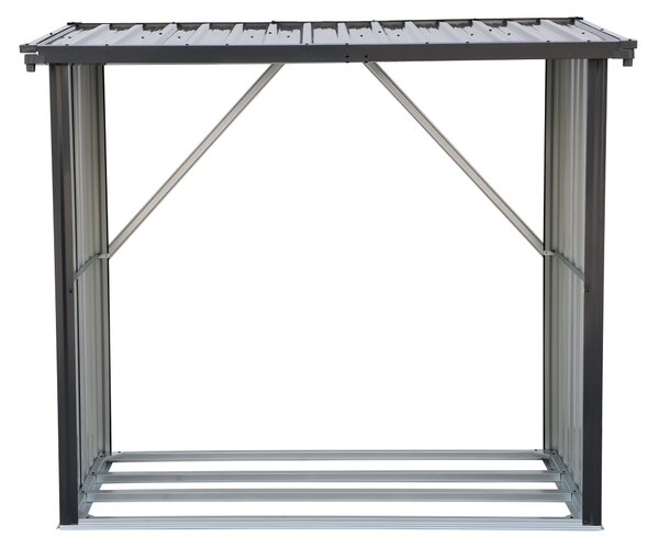 Furnigo Prístrešok na drevo 154x163x89 cm - antracit