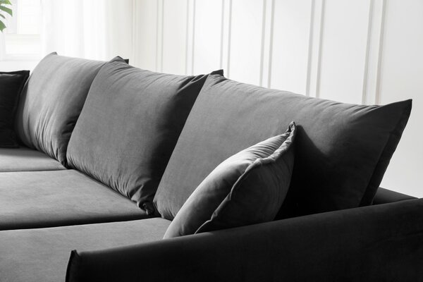 ROHOVÁ SEDAČKA, textil, antracitová MID.YOU - Online Only obývacie izby, Online Only