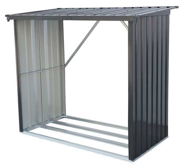Furnigo Prístrešok na drevo 154x163x89 cm - antracit