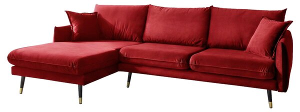 ROHOVÁ SEDAČKA, textil, tmavočervená MID.YOU - Online Only obývacie izby, Online Only