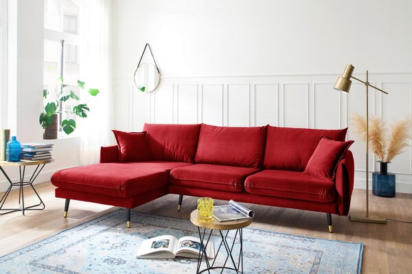 ROHOVÁ SEDAČKA, textil, tmavočervená MID.YOU - Online Only obývacie izby, Online Only