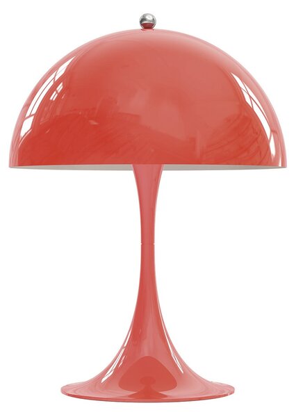Stolové Lampa Louis Poulsen, Panthella Mini, stmievateľné, Červená, Obývacia izba, Kov, Dizajnový