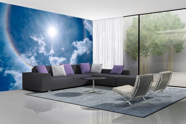 DIMEX | Vliesové fototapety na stenu Halový jav MS-5-2311 | 375 x 250 cm | modrá, biela