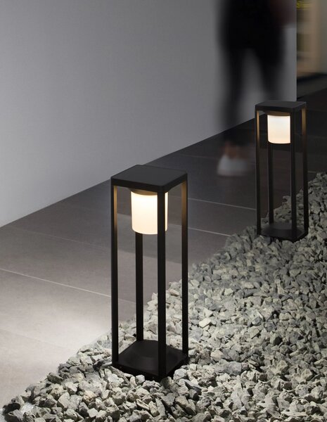 Vonkajšia solárna lampa Loveto – Sivá
