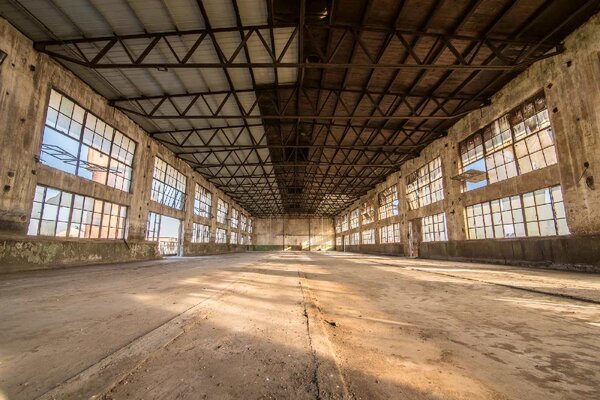 DIMEX | Vliesové fototapety na stenu Stará továreň MS-5-0838 | 375 x 250 cm | béžová, hnedá