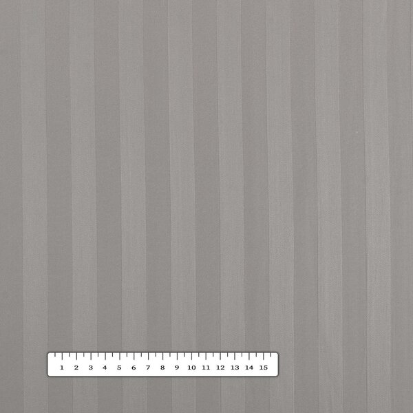 Biante Damaškový behúň na stôl Atlas Grádl hnedosivé pásiky 2 cm DM-019 20x120 cm