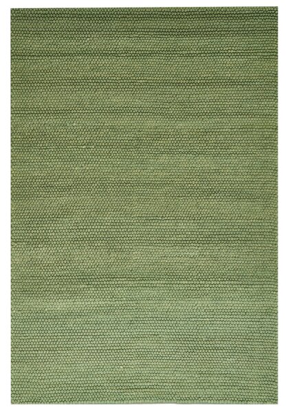 Izbový koberec zelený vlnený 200 x 300 cm obdĺžnikový tvar škandinávsky štýl