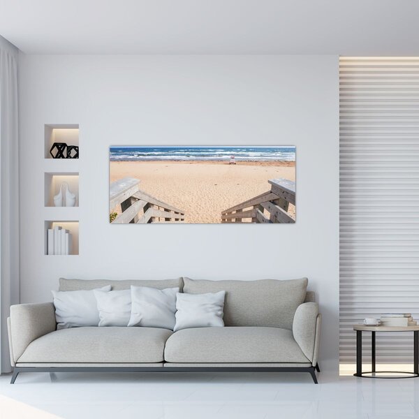 Obraz - Pláž (120x50 cm)