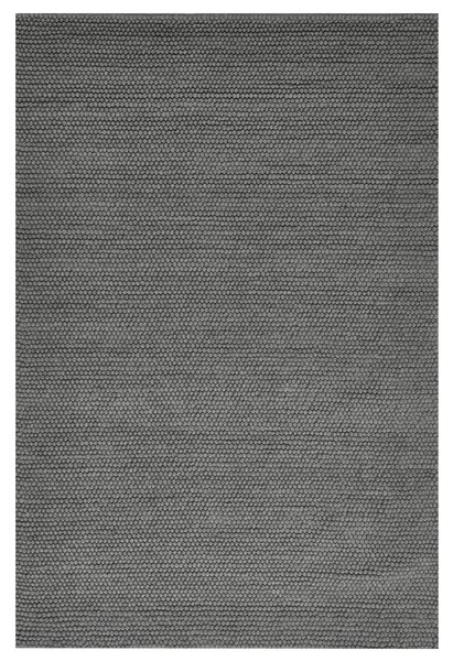 Izbový koberec sivý vlnený 160 x 230 cm obdĺžnikový tvar škandinávsky štýl