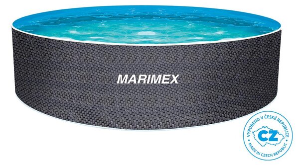 Skladací bazén s oceľovými stenami Orlando Pool 3,05 x 0,91 m RATTAN so skimmerom