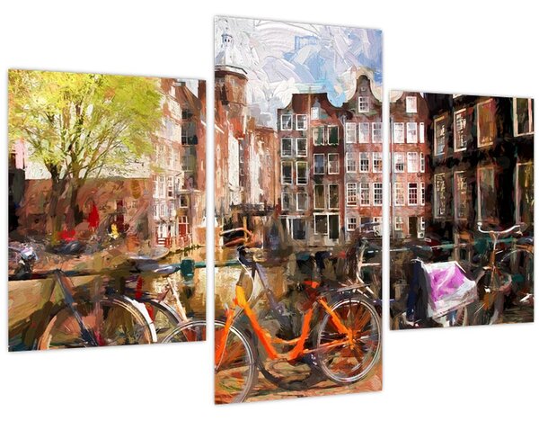 Obraz - Amsterdam (90x60 cm)