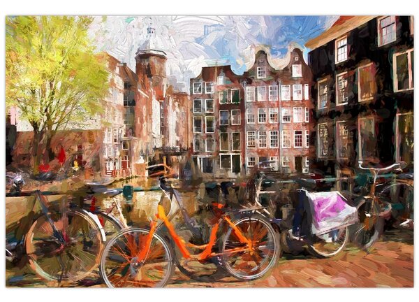 Obraz - Amsterdam (90x60 cm)
