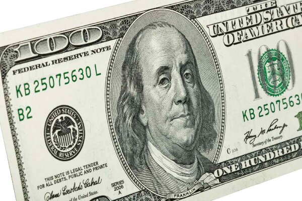 DIMEX | Vliesové fototapety na stenu Benjamin Franklin na bankovke MS-5-2937 | 375 x 250 cm | zelená, biela, šedá