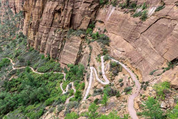 DIMEX | Vliesové fototapety na stenu Národný park Zion MS-5-2873 | 375 x 250 cm | zelená, biela