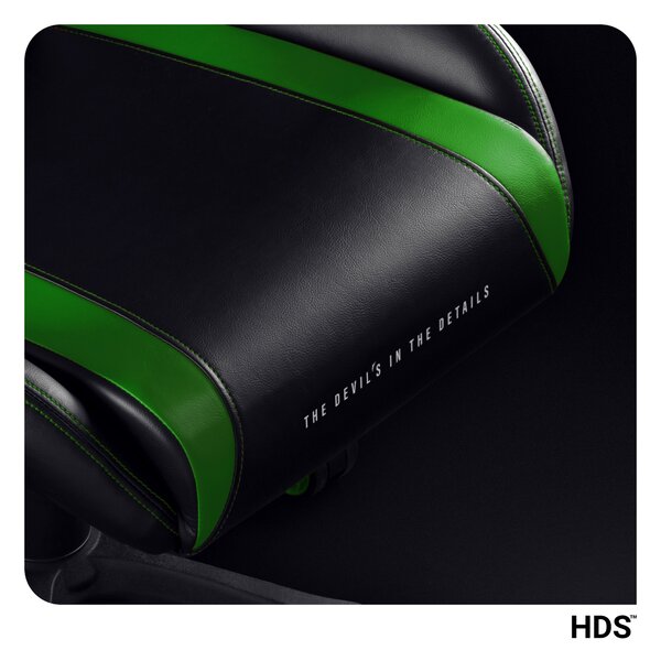 Herné kreslo Diablo X-Horn 2.0 Normal Size, čierno-zelené
