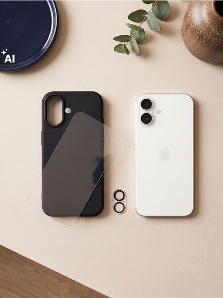 Sinsay - Ochranný obal pre iPhone 16 s tvrdeným sklom - clear