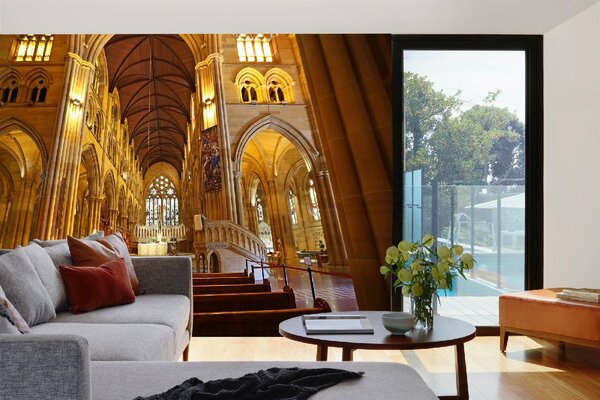 Samolepiaca vliesová fototapeta Bazilika Nepoškvrnenej Matky Božej, Sydney 375 x 250 cm