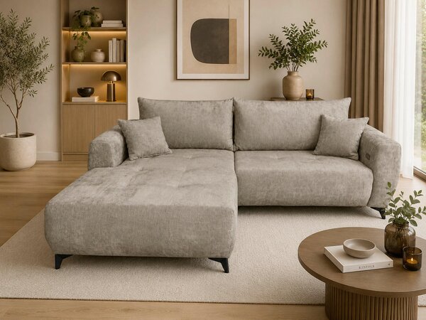 ROHOVÁ SEDAČKA, textil, taupe P & B - Sedačky, Online Only