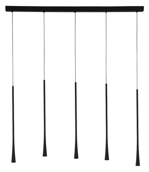 LED luster Goccio 110 čierna