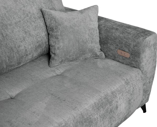 ROHOVÁ SEDAČKA, textil, sivá P & B - Sedačky, Online Only