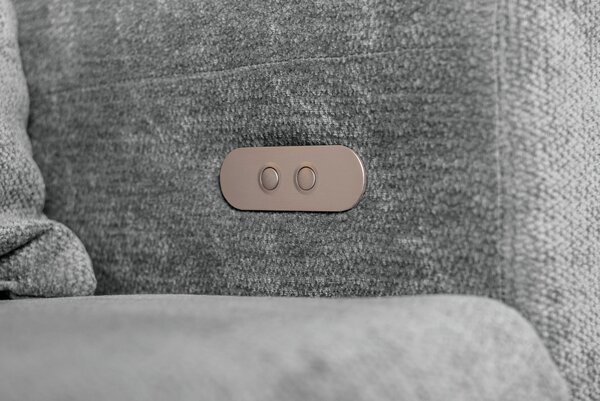 ROHOVÁ SEDAČKA, textil, sivá P & B - Sedačky, Online Only