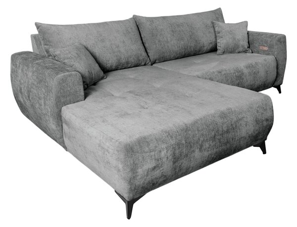 ROHOVÁ SEDAČKA, textil, sivá P & B - Sedačky, Online Only