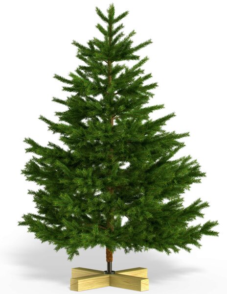 Umelý vianočný stromček 150 cm + drevený stojan