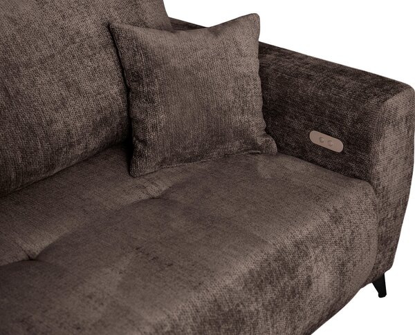 ROHOVÁ SEDAČKA, textil, hnedá P & B - Sedačky, Online Only