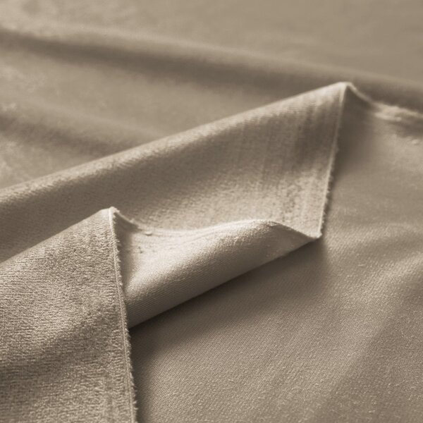 Biante Zamatový záves Velvet Prémium SVP-030 Sivobéžový - šírka 135 cm 135x140 cm