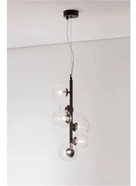 Retro luster Odillia 28 čierna číra