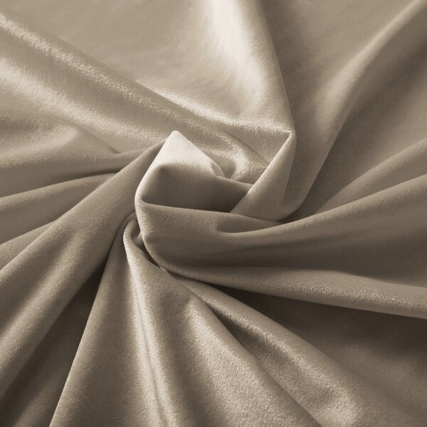 Biante Zamatový oválny obrus Velvet Prémium SVP-030 Sivobéžový 50x100 cm