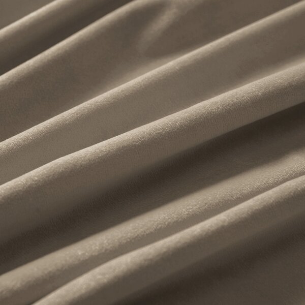 Biante Zamatový oválny obrus Velvet Prémium SVP-030 Sivobéžový 50x100 cm