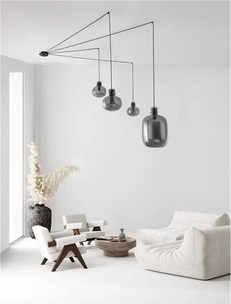 Luster na lanku Cinzia 180 smoky – E27