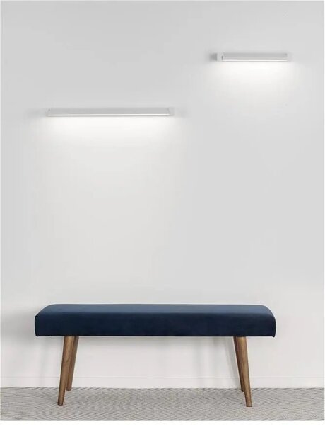 LED nástenné svietidlo Line 40 biele – Biela