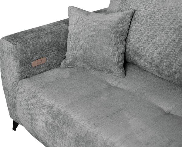 ROHOVÁ SEDAČKA, textil, sivá P & B - Sedačky, Online Only