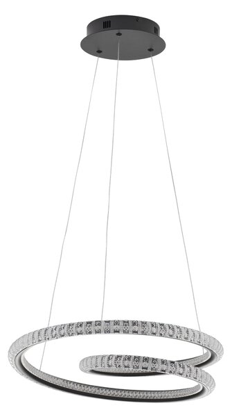 LED luster Ginevra 48 čierne