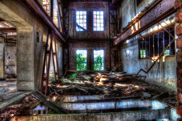 DIMEX | Vliesové fototapety na stenu Zničený mlyn MS-5-0872 | 375 x 250 cm | béžová, medená, hnedá
