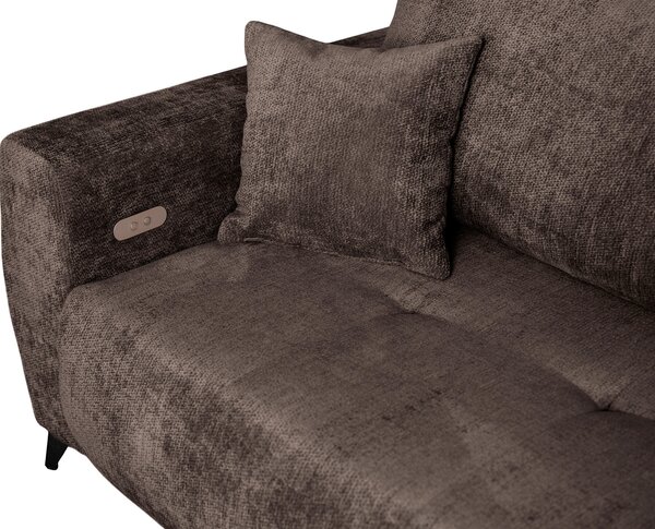 ROHOVÁ SEDAČKA, textil, hnedá P & B - Sedačky, Online Only
