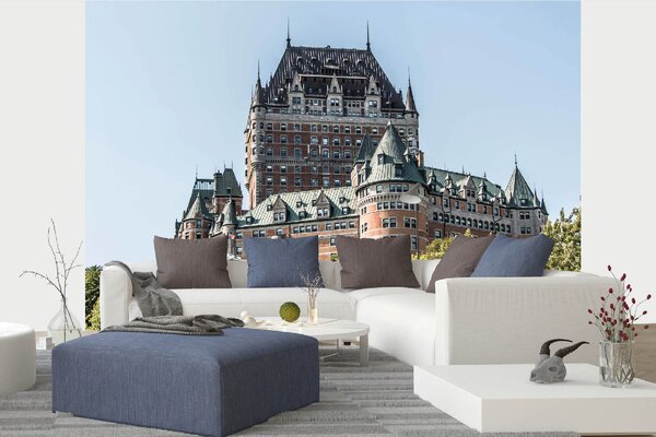 DIMEX | Vliesové fototapety na stenu Quebec City MS-5-1112 | 375 x 250 cm | zelená, modrá, hnedá, šedá
